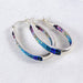 Sparkling Crystal Hoop Earrings by Mosaico Jewels showcasing a dynamic play of brilliance from every angle.
