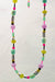 Neon beaded gold filled necklace