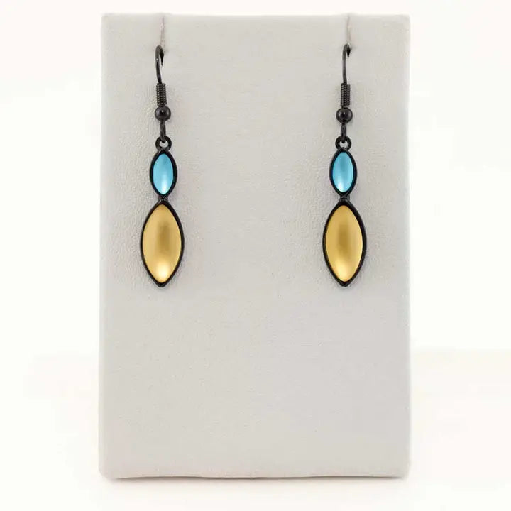 Double Marquis Drop Earrings