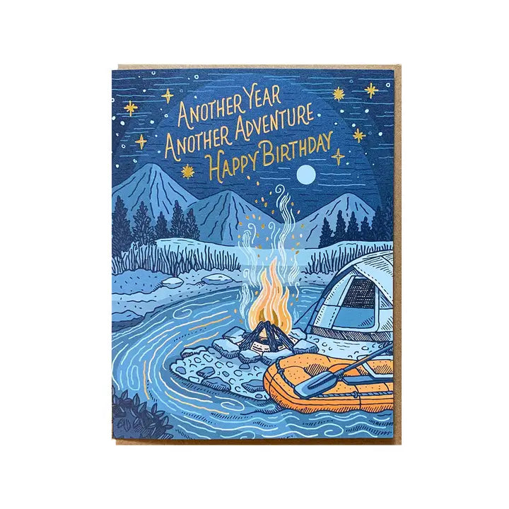 Another year another adventure camping Greeting Card