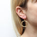 Medium Ring Bunch Wire Earrings by Marjorie Baer, handcrafted jewelry made in California