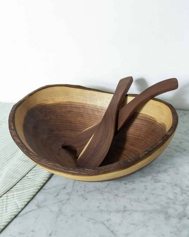 black walnut salad bowl