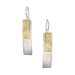 Medium Layered Rectangles Wire Earrings by Marjorie Baer, handcrafted jewelry made in California