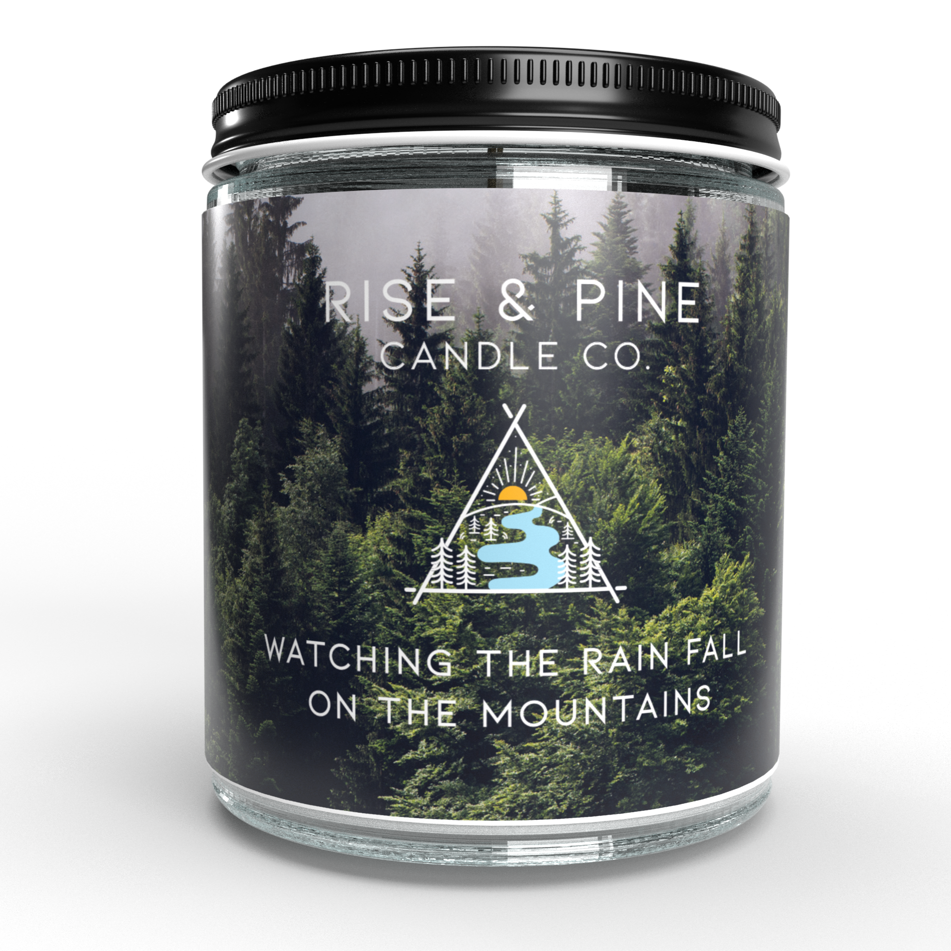 Petrichor Rain Soy Wax Candle - 9oz promising eco-friendly burning, leaving behind just good vibes and not an ounce of guilt - because why not save the planet while enjoying the scent of fresh rain?