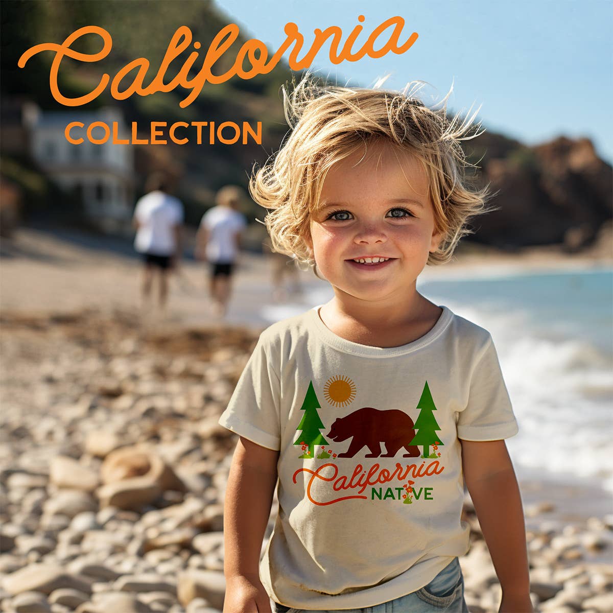 California Native with Bear Toddler T-Shirt