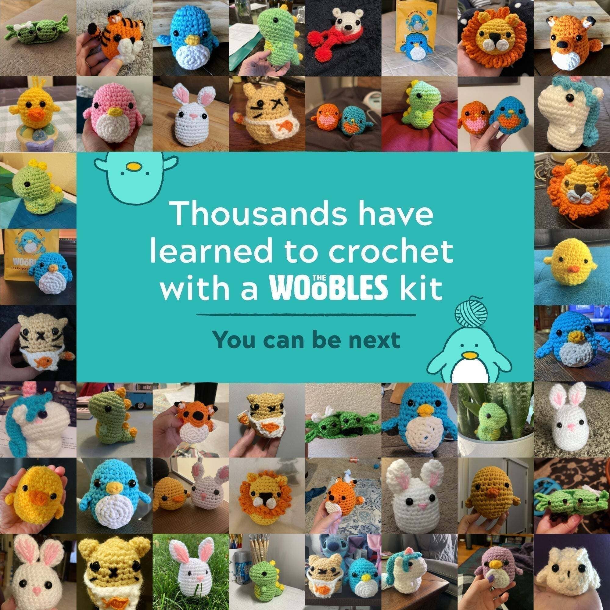 The Woobles Mango the Toucan Extra Squeezy crochet kit