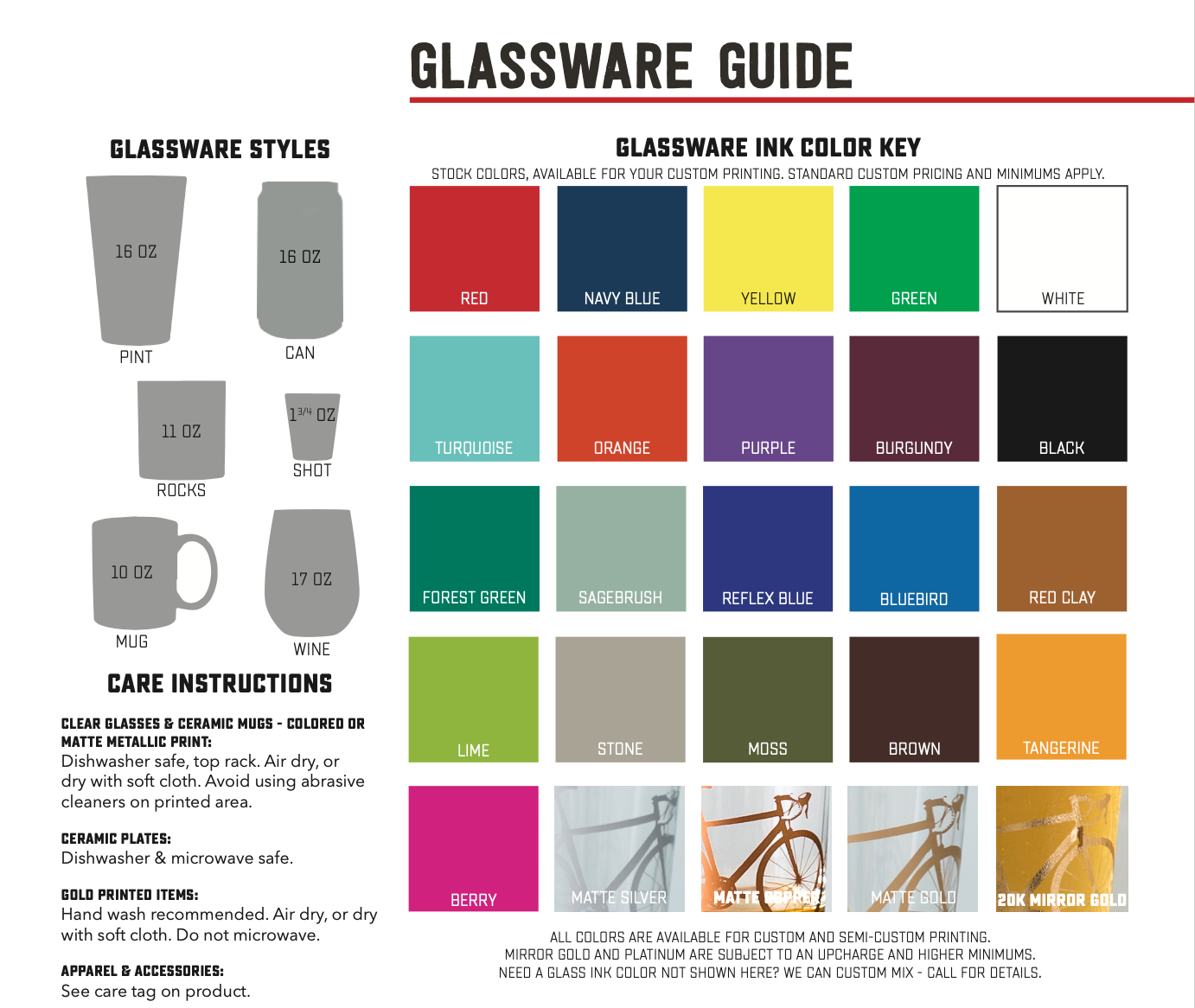 Set of Mountain Bike Rocks Glasses with a screen printed design, ideal for any beverage, designed by Vital Industries.