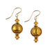 gold crystal earrings