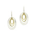 Layered Oval Rings Wire Earrings by Marjorie Baer, handcrafted jewelry made in California