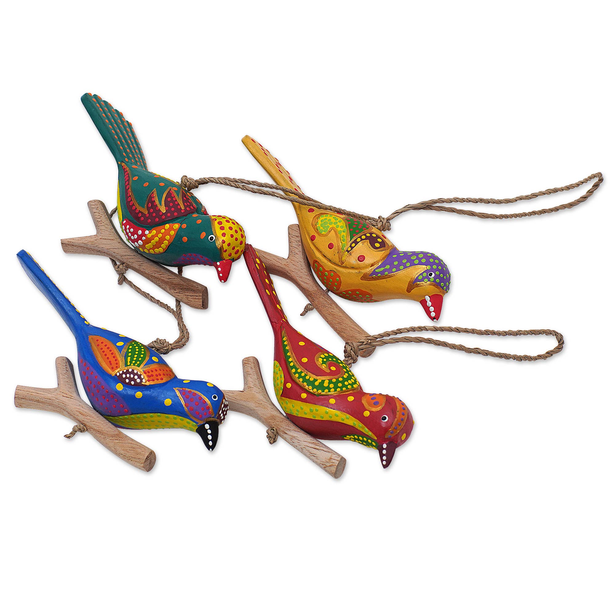Birds Wood Ornaments