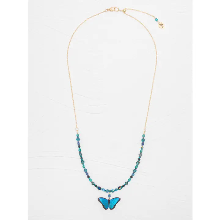 Bella Butterfly Beaded Necklace