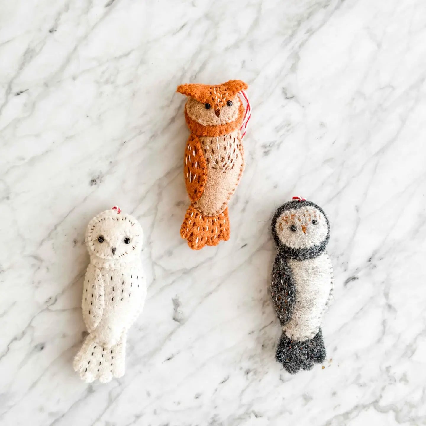 Felt Bird Ornaments