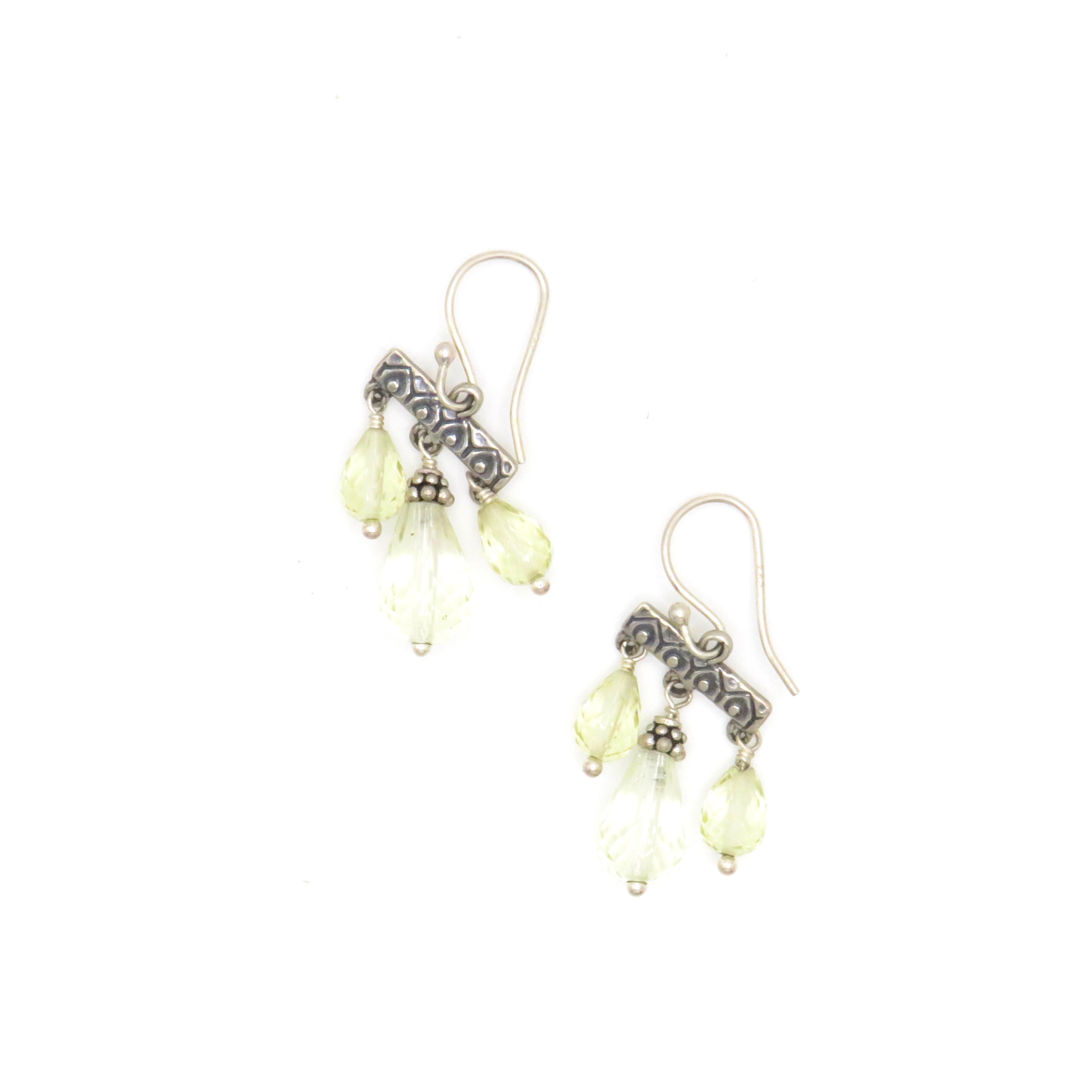 Lemon Citrine and Sterling Silver Earrings