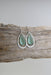 Organic Eco glass earrings PERIWINKLE with silver frame, showcasing an ocean theme and frosted sea glass texture.