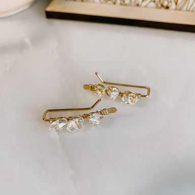 diamond ear climber earrings