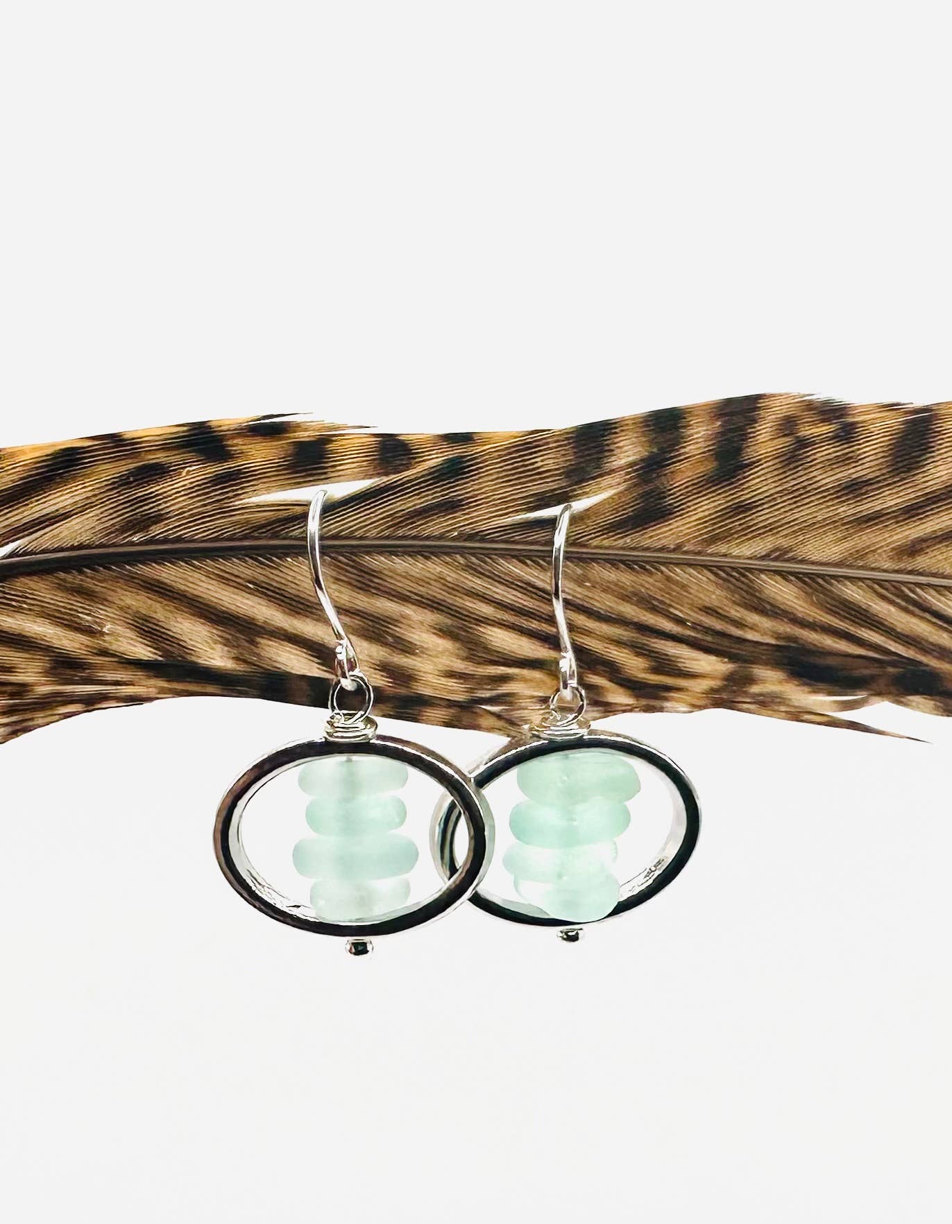 Oval Glass Dangle