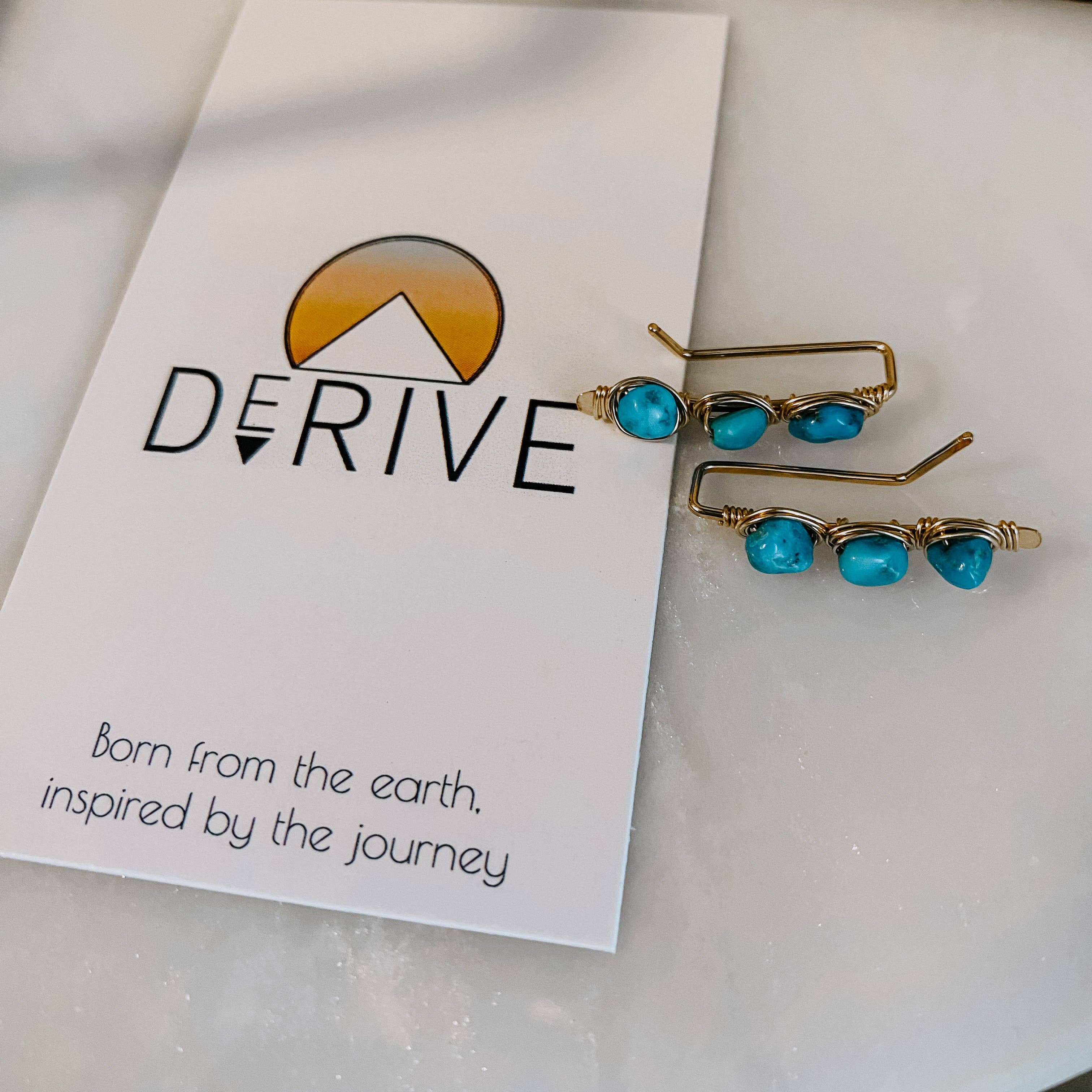 Kingman Turquoise Ear Climbers: because normal earrings are just too mainstream!