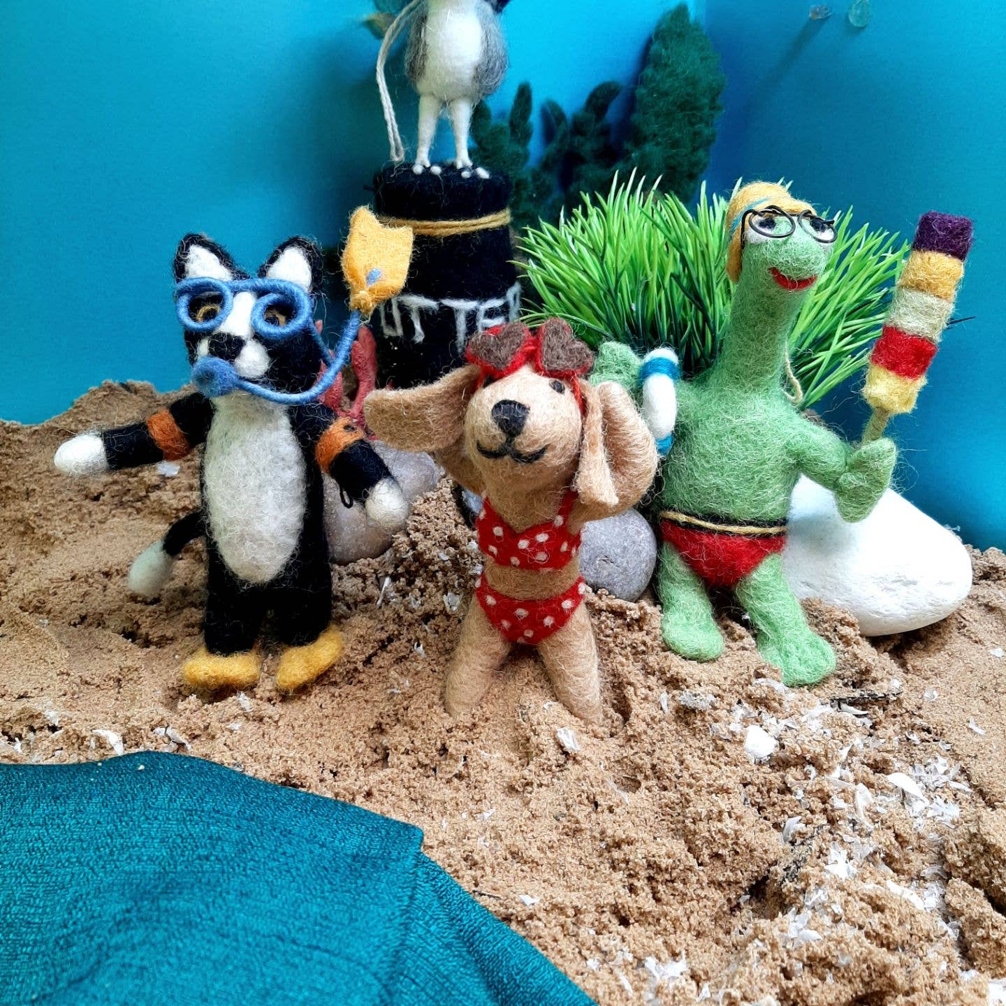 Handmade Shellbert the Tortoise Hanging Decoration