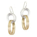 Large Ring and Hoops Wire Earrings by Marjorie Baer, handcrafted jewelry made in California