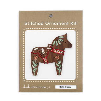 Horse stitched ornament kit