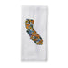 California State Wildflowers Tea Towel