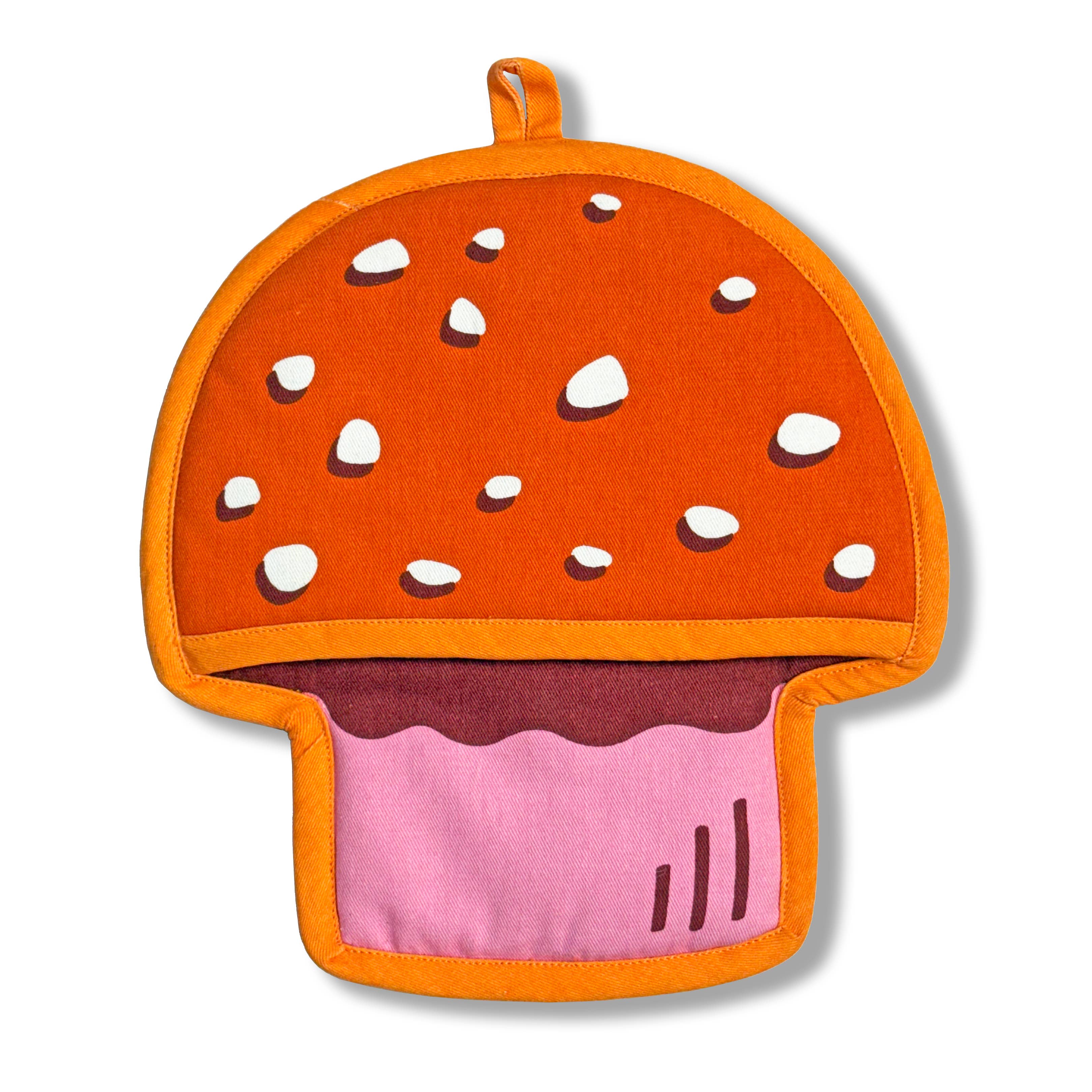 Mushroom Pot Holder w/ Pocket