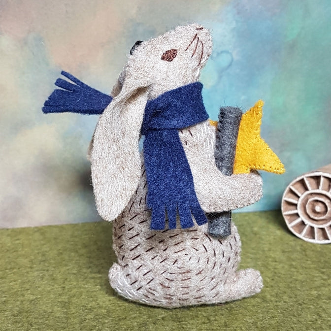 rabbit embroidery felt kit