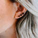 garnet ear climber earrings