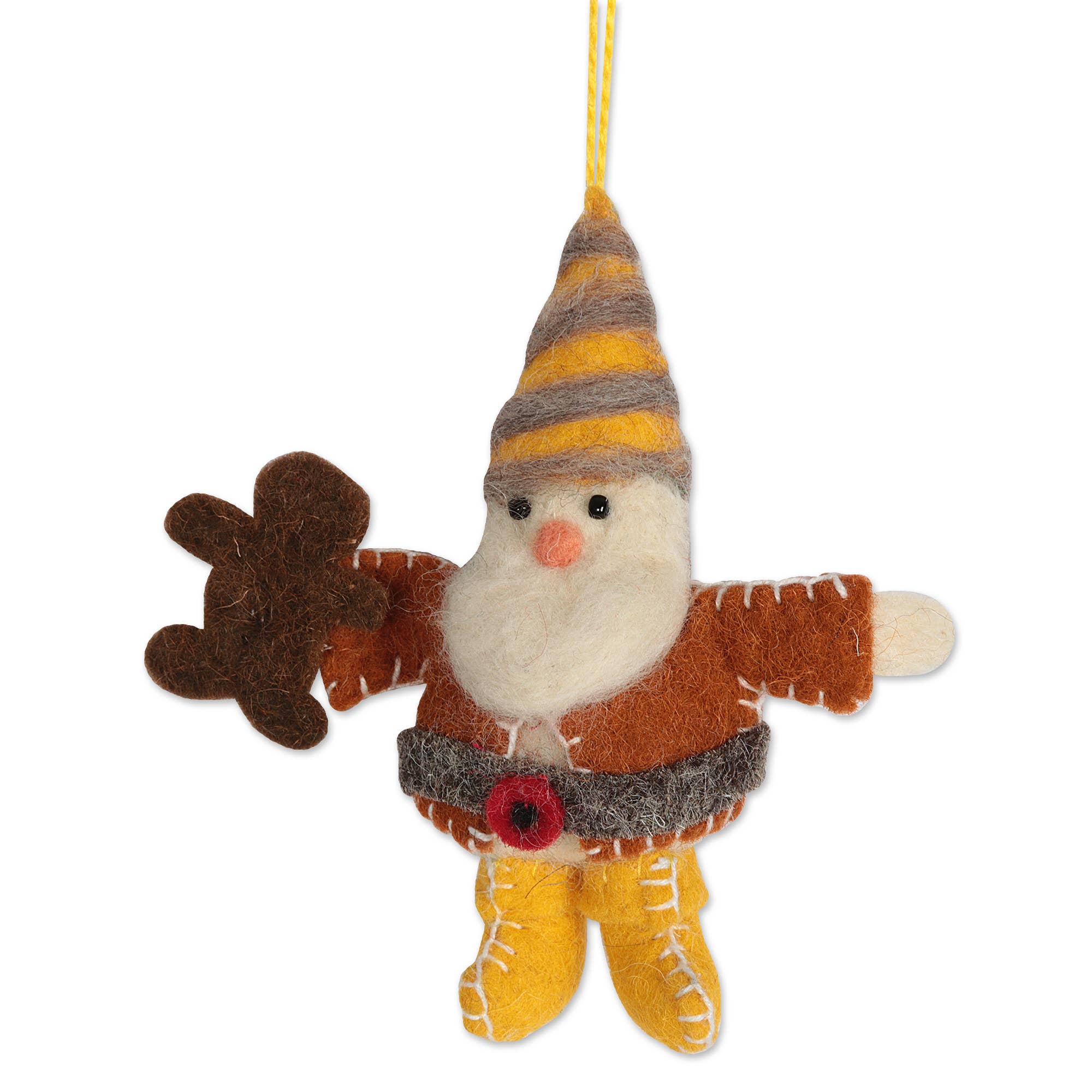 Glad Tiding Gnomes Wool Ornaments