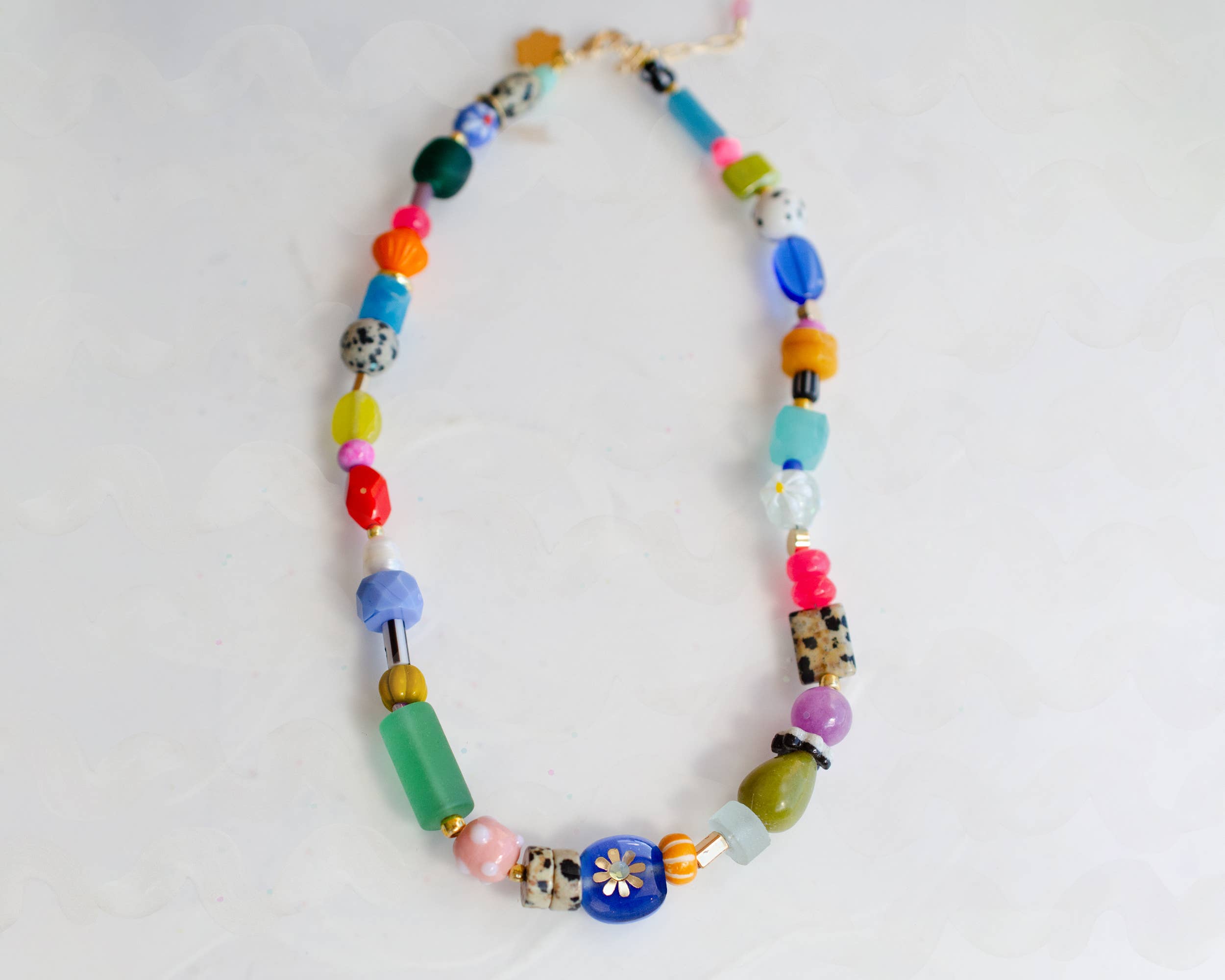 Bright Colorful Beaded Necklace