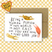 Blank greeting card 'Being a human person in this world is not easy and you are doing a very good job'
