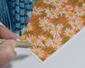 Close-up view of the Bluejay fine art print by Emily Uchytil, showcasing the artist's signature and floral details on archival matte paper. Perfect gift for bird lovers.