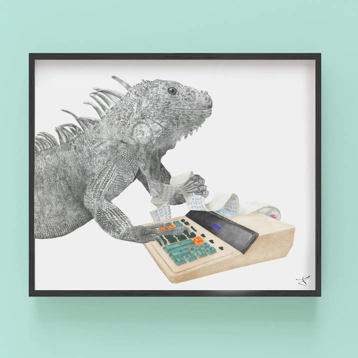 Tupelo Vingtdeux Iguana Portrait Study