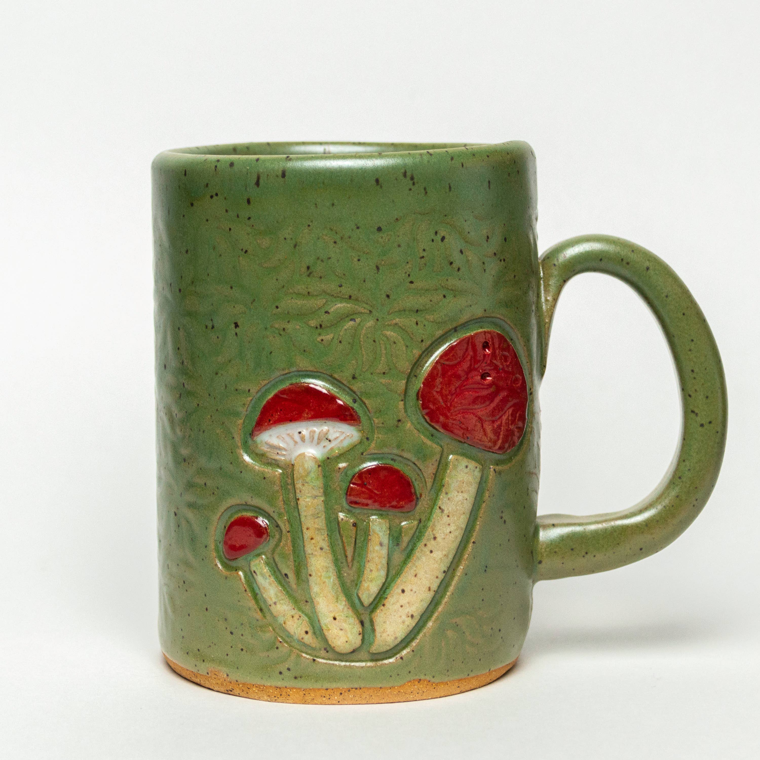 Handmade Ceramic Mushroom Mug | 14oz