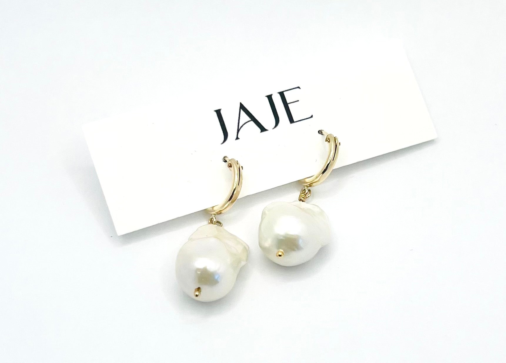 Pearl Leverback Earrings