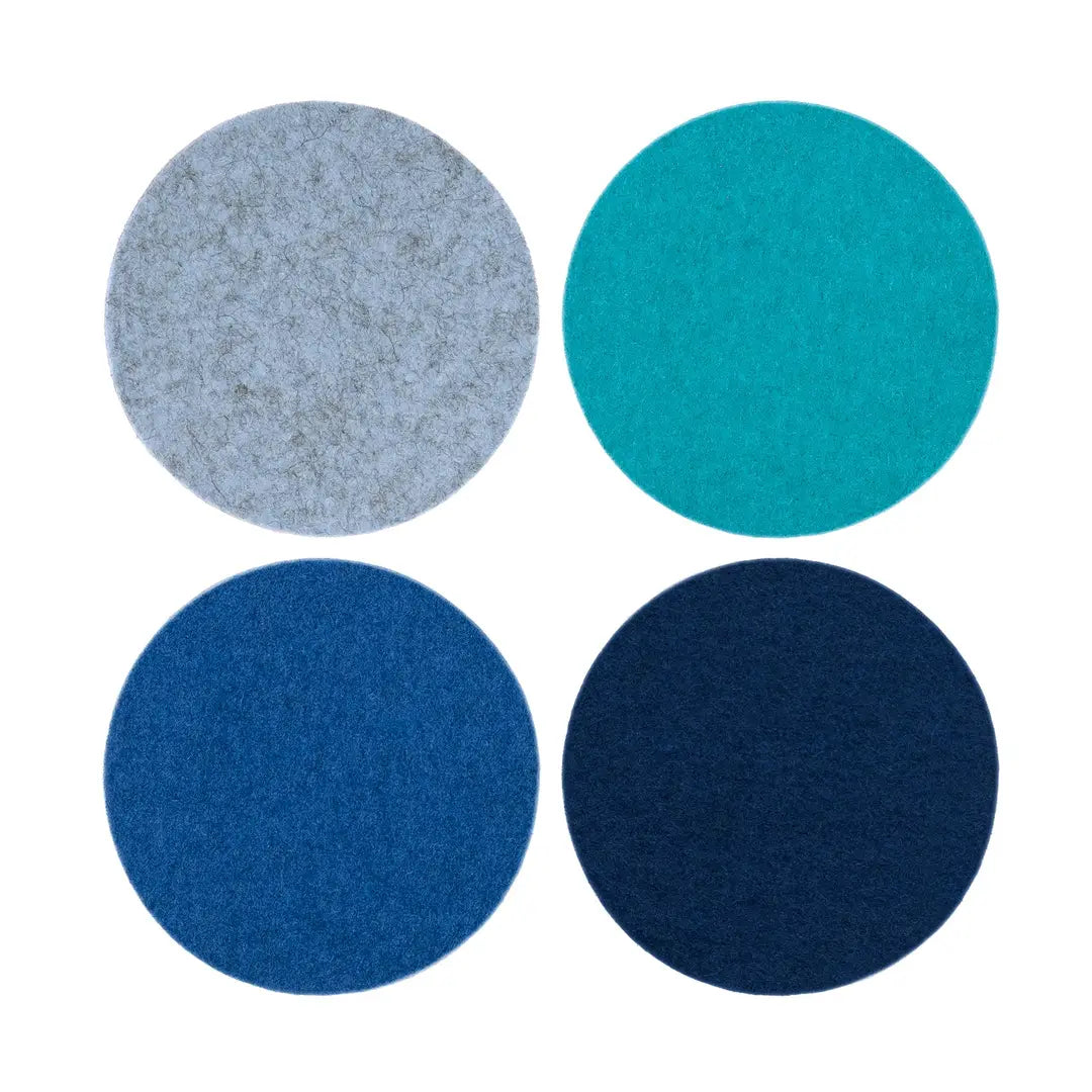 Felt Round Coasters Set of 4 - Multi Pack
