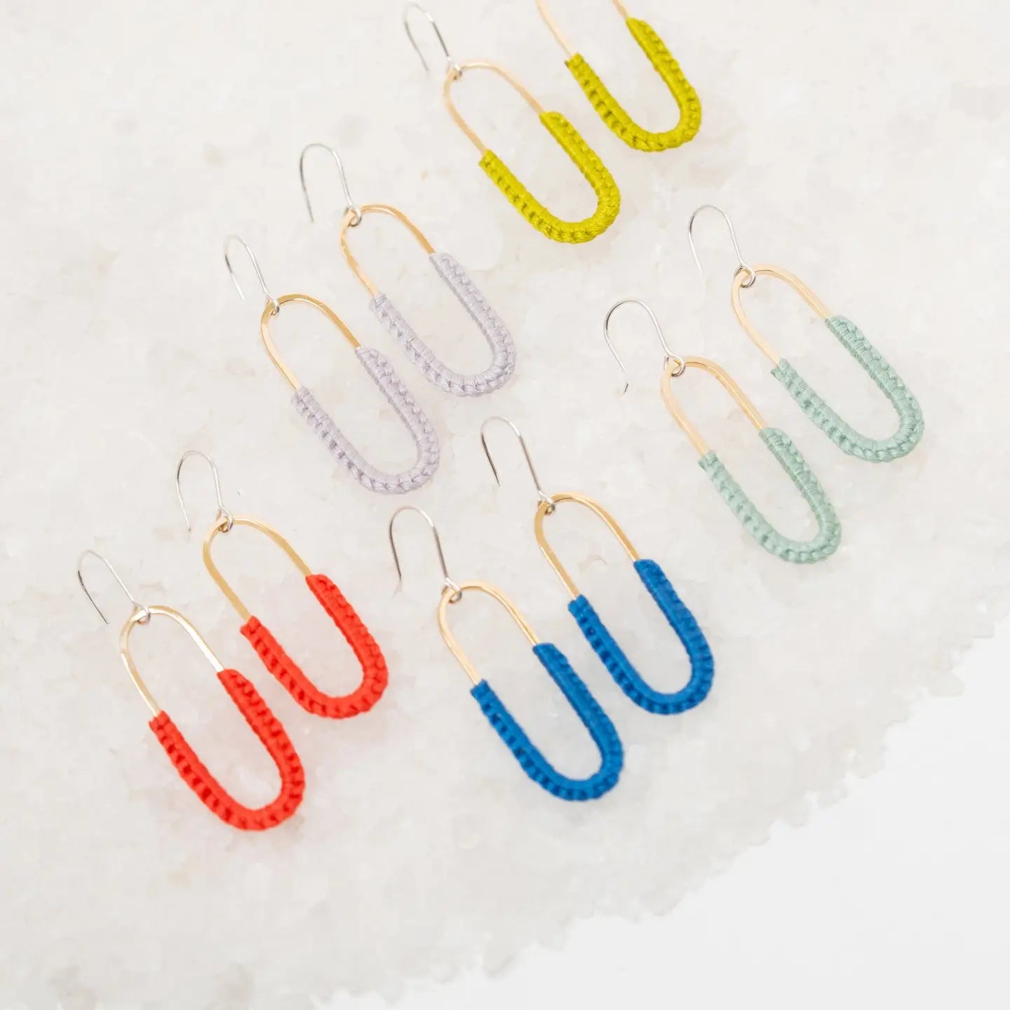 Macramé Link Earrings