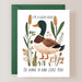 A lucky duck illustration with a Father's Day message, from the Father’s Day Card Collection by ARTISANS & agency.