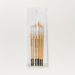 Round Tip Watercolor Brush Set - 6 piece by Bailey Rae Studio, ideal for artists of all levels, showcasing versatile round brushes for fine details, smooth washes, and blending.