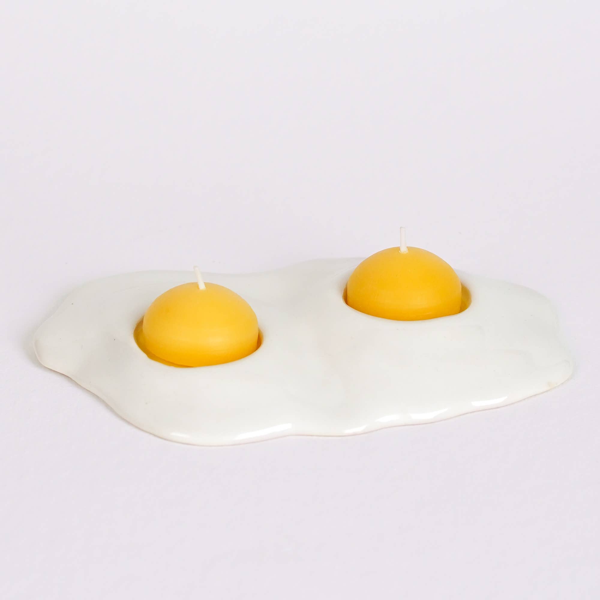 Ceramic double egg tea light