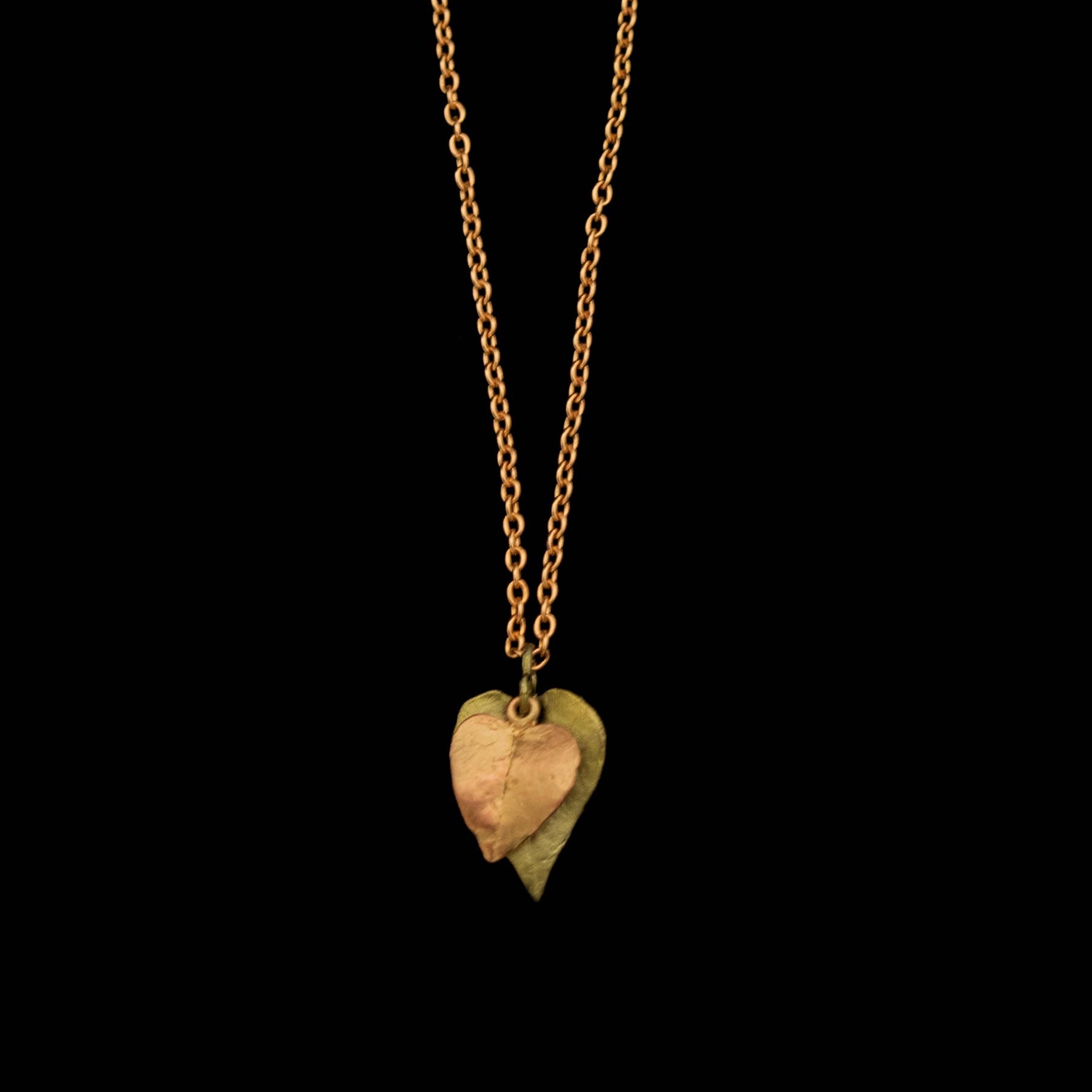 heart leaf pendant necklace