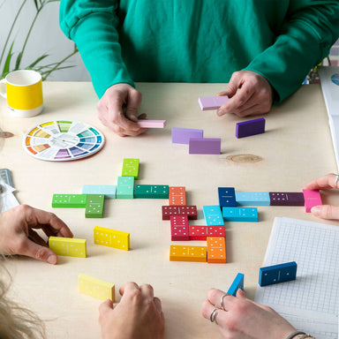 color gradient dominoes