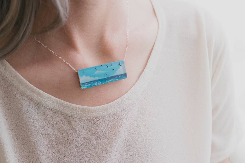 The Sea Painted Necklace