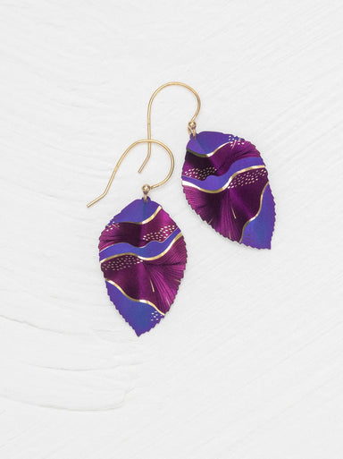 Eccentric Elm Earrings by Holly Yashi, where nature meets fancy - perfect for turning heads and dangling like the delightfully whimsical leaves they represent.