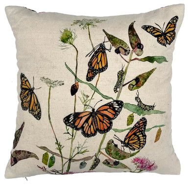 Insect throw pillow