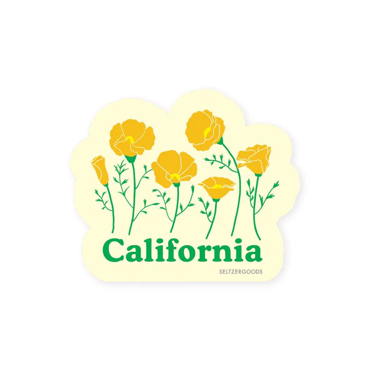 California poppies sticker