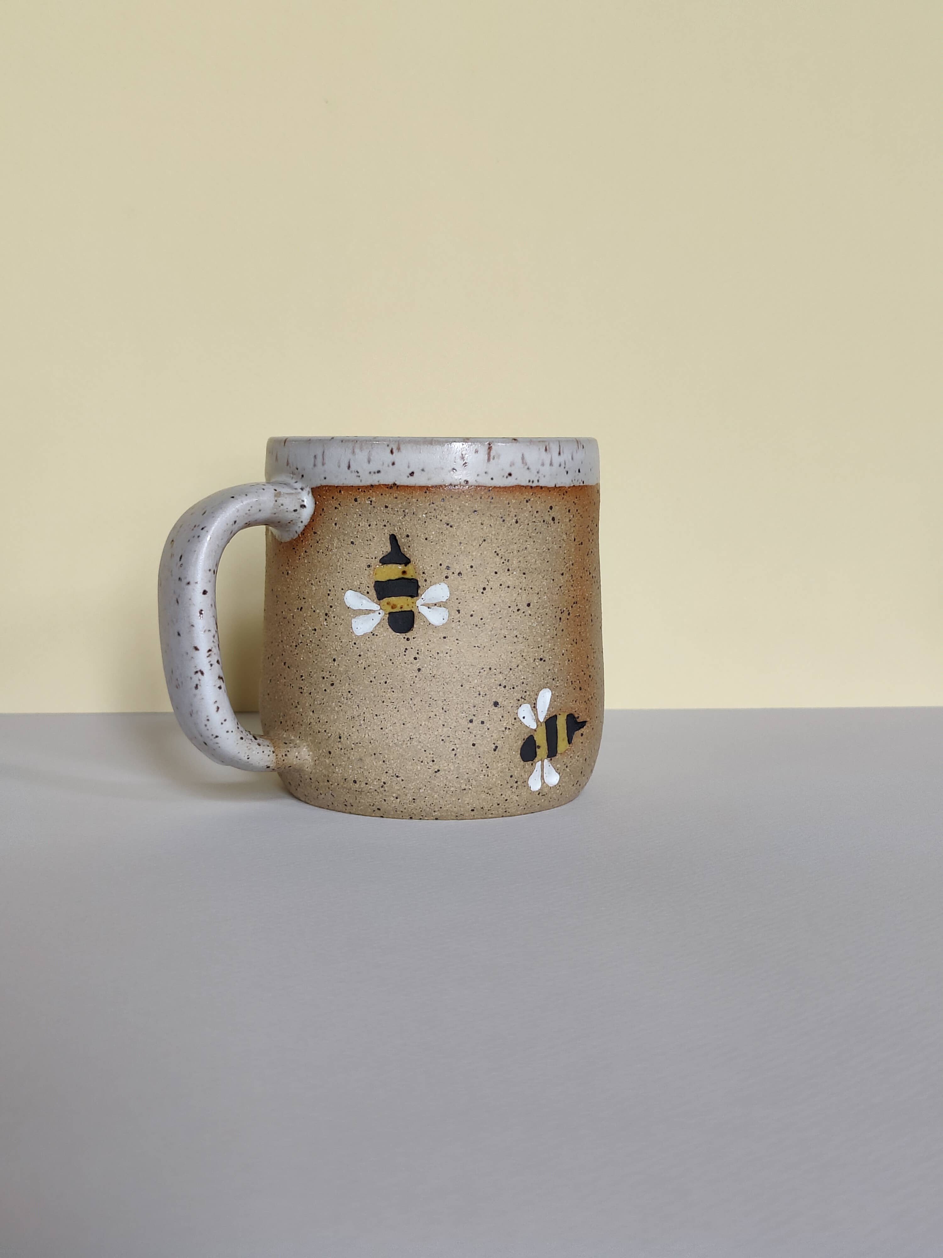 bee stamped mug