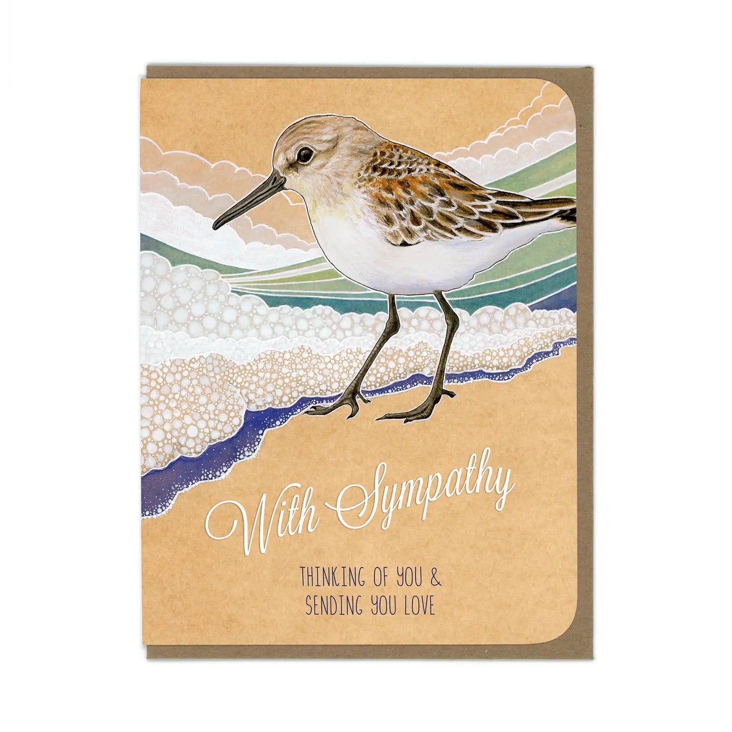 With Sympathy Thinking of you & sending you love Greeting Card