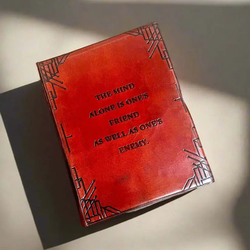 Handmade Leather Quote Journals | 6" x 8"