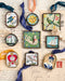Vintage-style art locket ornaments.